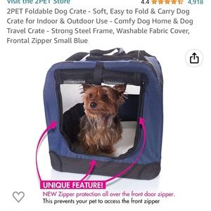 Soft foldable pet crate